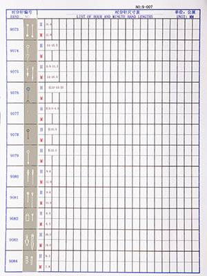 9-007錶針