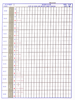 9-010錶針