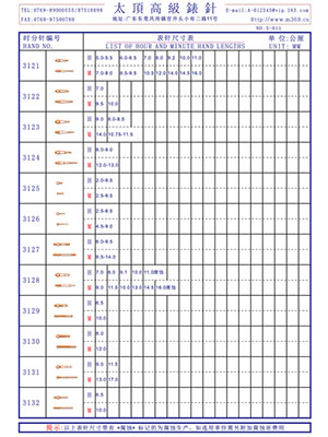 3-011表針