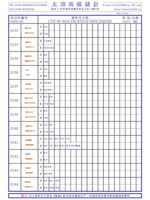 3-012表針