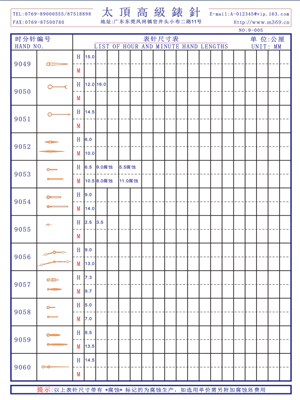 9-005 Table needle