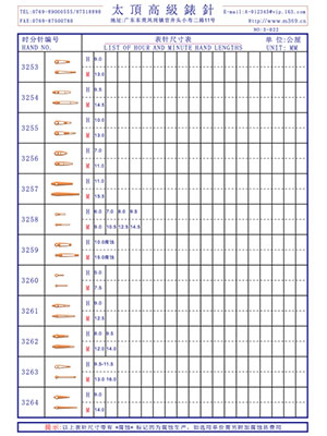 3-022表針