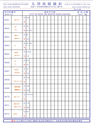 9-006 Table needle