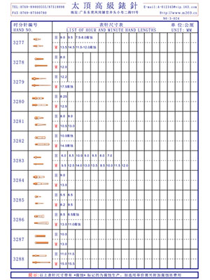 3-024表針