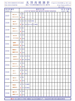 3-029 Table needle