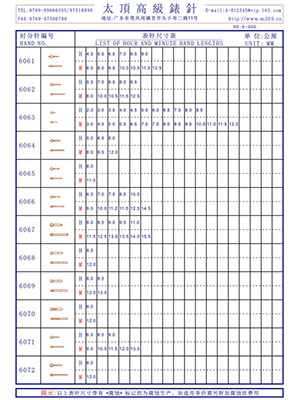 6-006表針