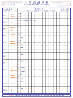 9-021表針