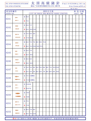 6-021表針