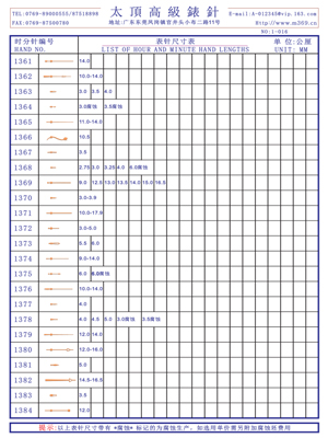 1-016表針