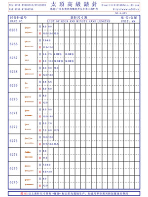 6-023表針