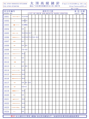 1-026 Table needle