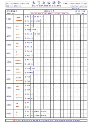 6-029表針