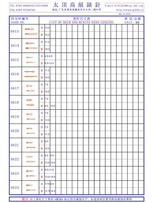 6-052表針