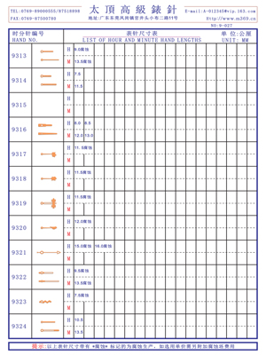 9-027表針