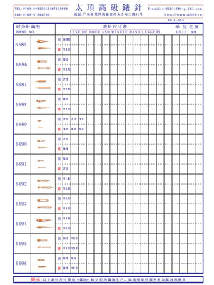 6-058表針