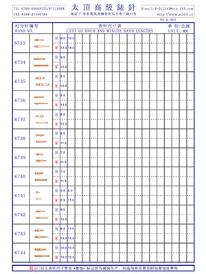 6-062表針