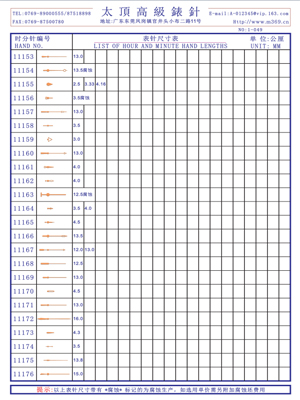 1-049表針