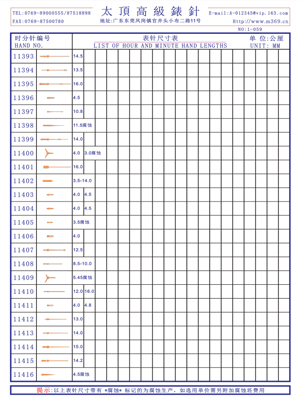 1-059 Table needle