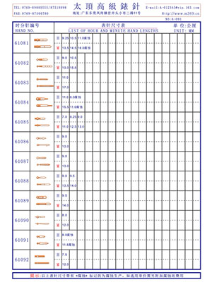 6-091表針