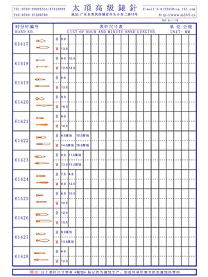 6-119表針