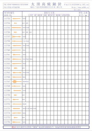 1-074錶針