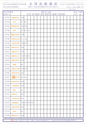 1-074錶針