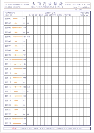 1-076錶針