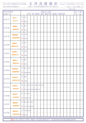 6-149錶針