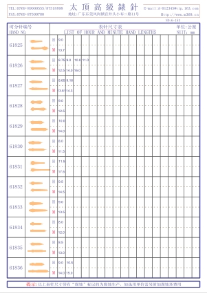 6-153錶針