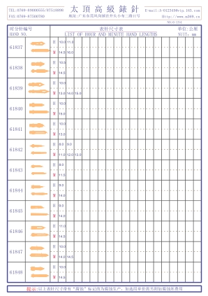 6-154錶針