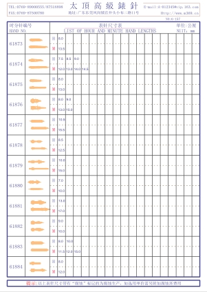 6-157錶針