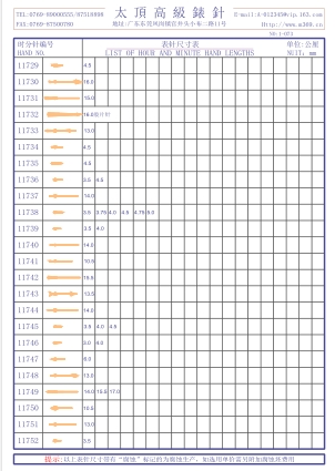 1-073 Table needle