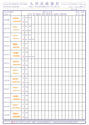 6-160 Table needle