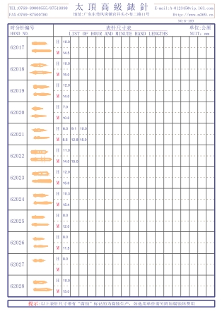 6-169錶針