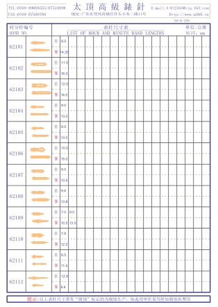 6-176錶針