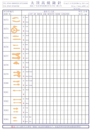 9-032 Table needle