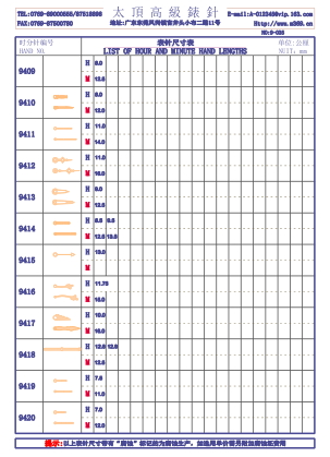 9-035錶針