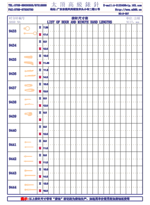 9-037錶針