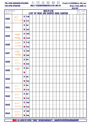 9-037錶針