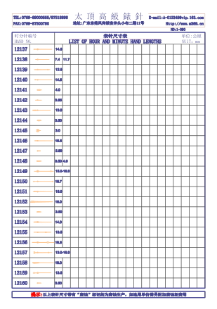 1-090錶針