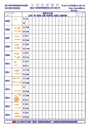 9-043錶針