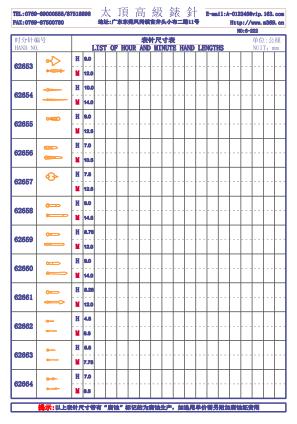 6-222錶針